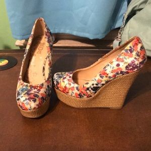Brash Floral Wedges